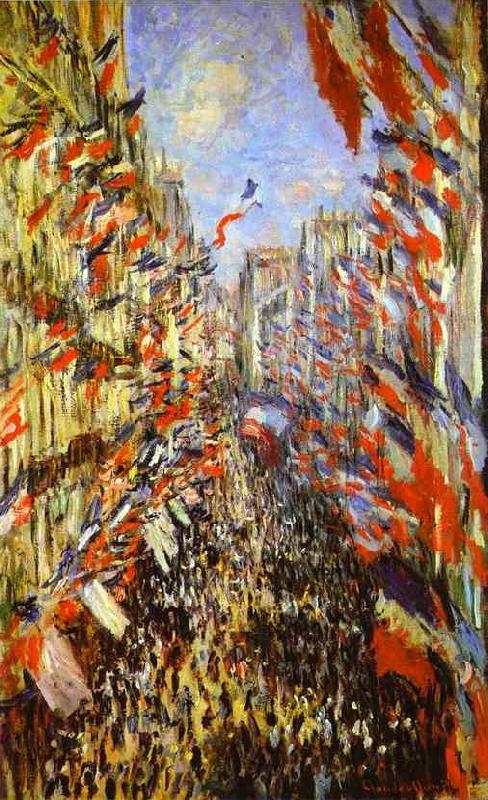 La Rue Montorgueil,, Claude Monet